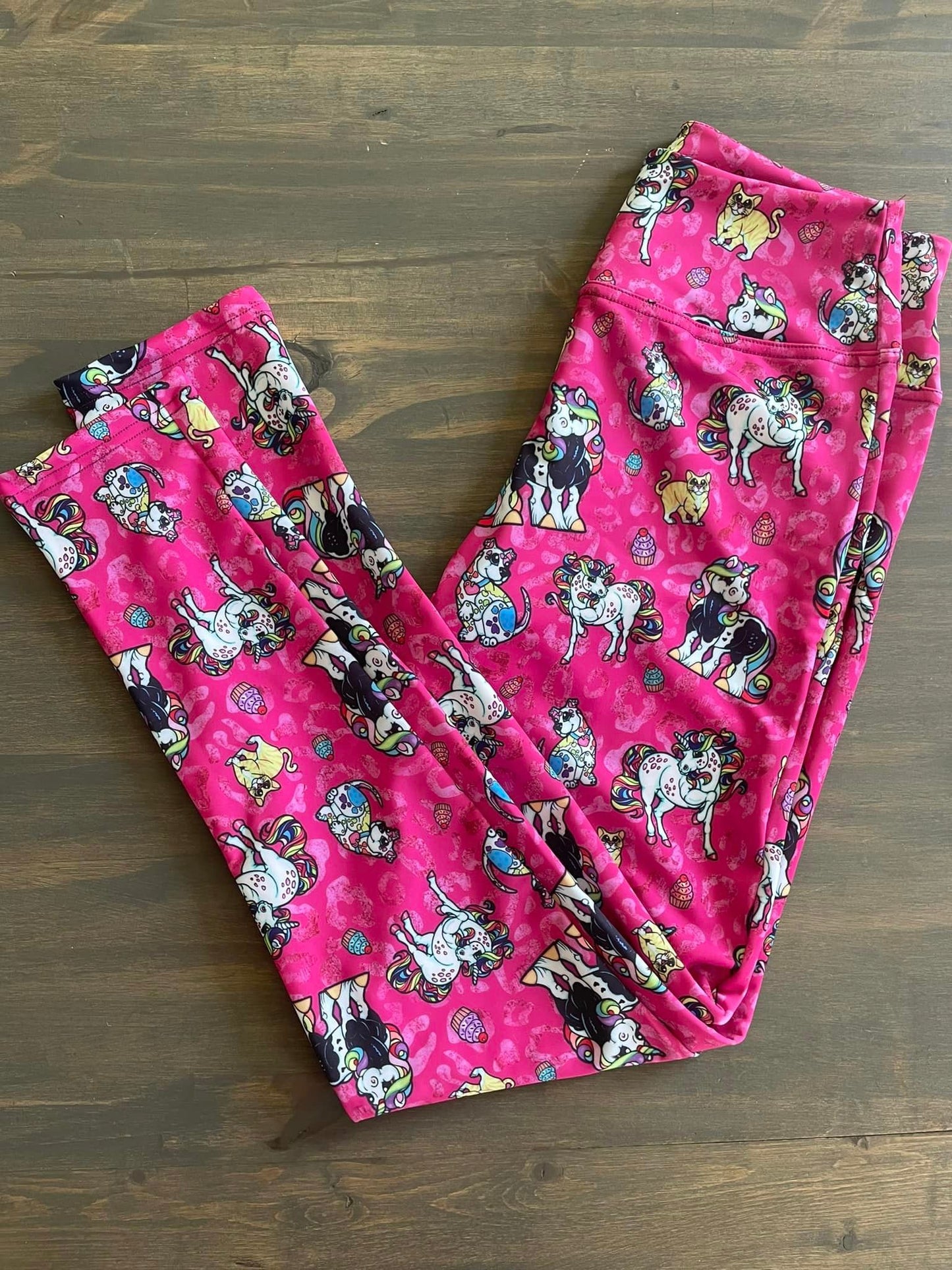 Rainbow Animal Yoga Pants