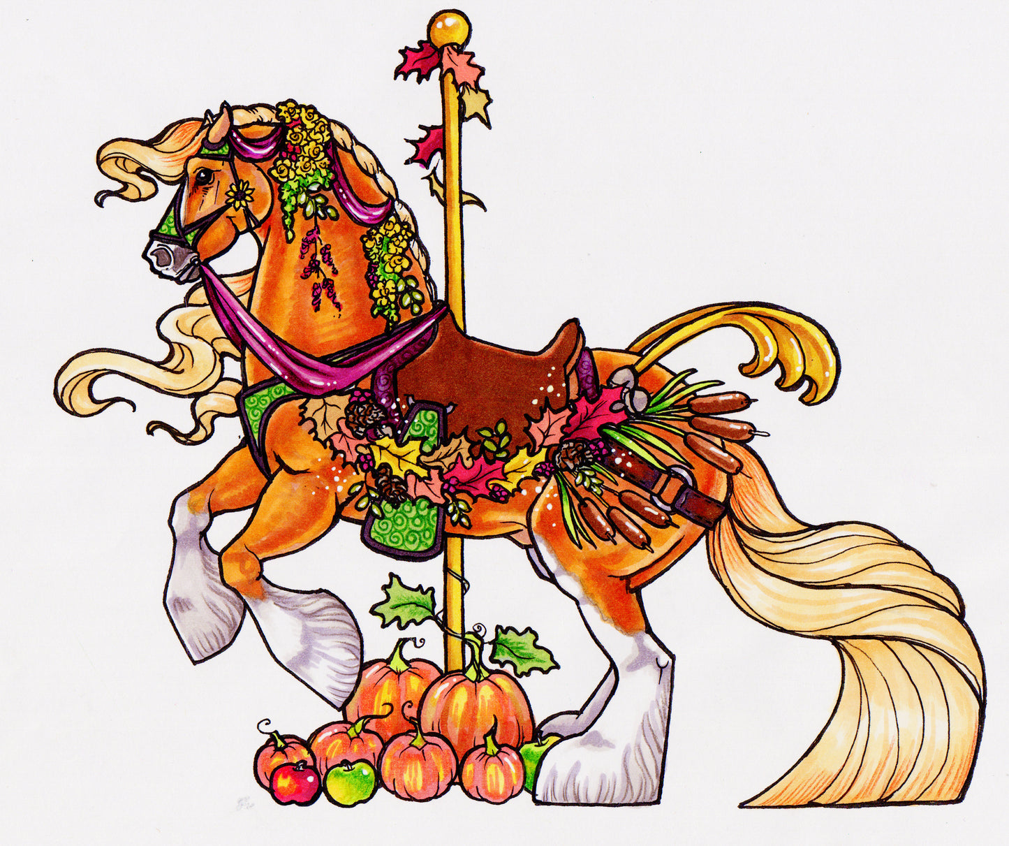 Fall Carousel T Shirt